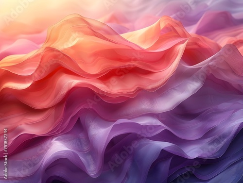 Pastel Waves of Harmonious Abstraction - Soft,Flowing Modern Background Design