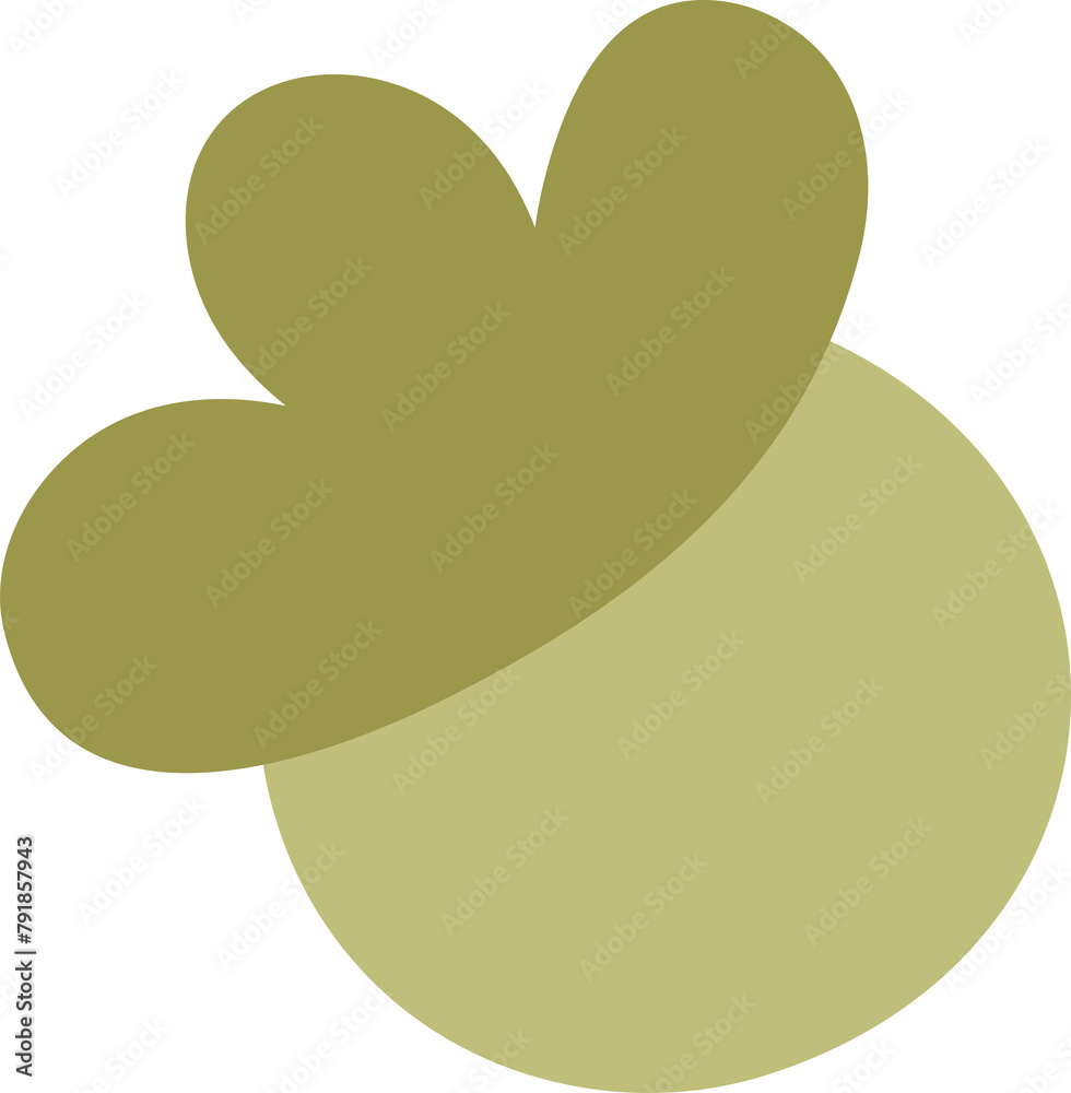Cute hand-drawn leaf Cute hand-drawn leaf
