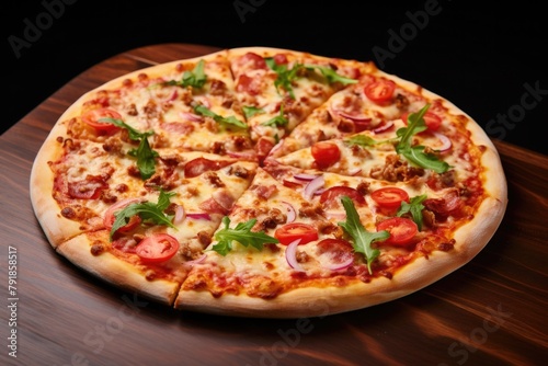 italian pizza food concept