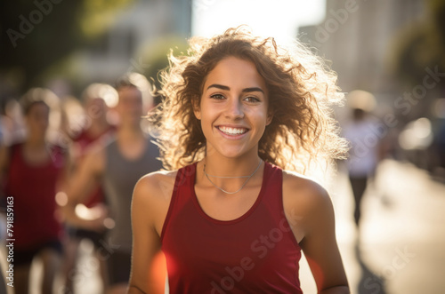 person doing sport or fitness concept