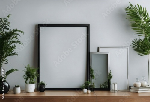 Modern Interior Background Design Frame Mock-up Stylish