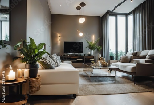 interior furniture's plants home Livingroom Modern © akkash jpg