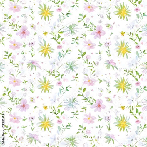 doodle pattern pastel color on white background
