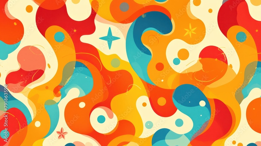 Explore this captivating abstract color pattern designed for a dynamic ...