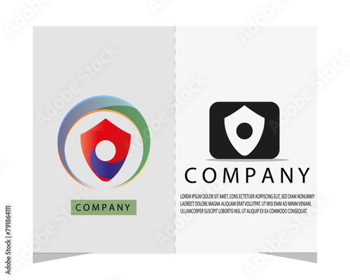 shild logo design use your brand and company photo
