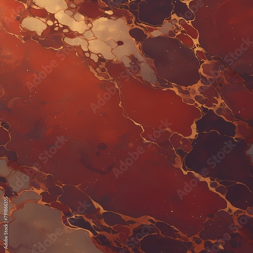 Beautiful Marble Texture with Rich, Warm Hues of Burnt Orange and Rust photo