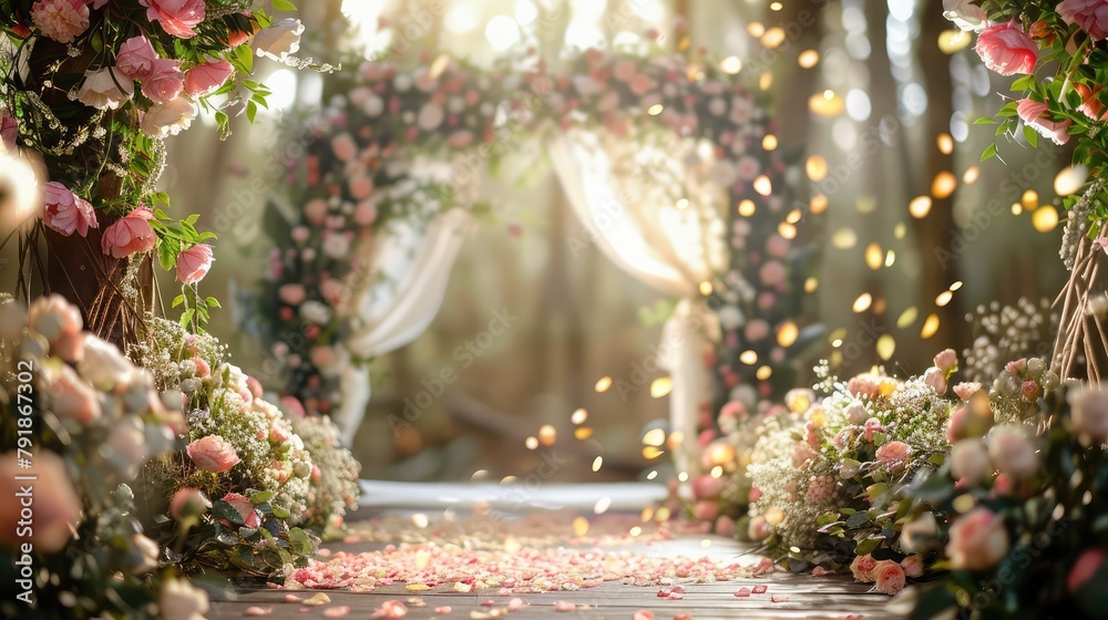 Wedding Outdoor Layout Scene Photography With Pictures Photo Background ...