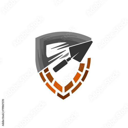 Platering logo design, shield logo design