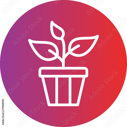Plant vector icon style