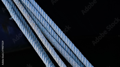 industrial ropes as background