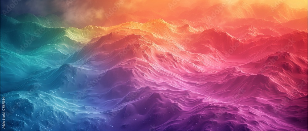 Sunset Over Ocean Waves: Abstract Sky and Water Landscape