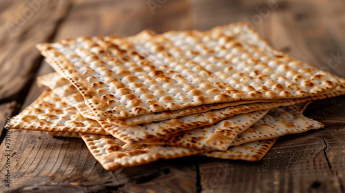 Passover Matzah With Hebrew Inscription, Pesach celebration, Jewish Holiday, Passover sharing and celebrating 