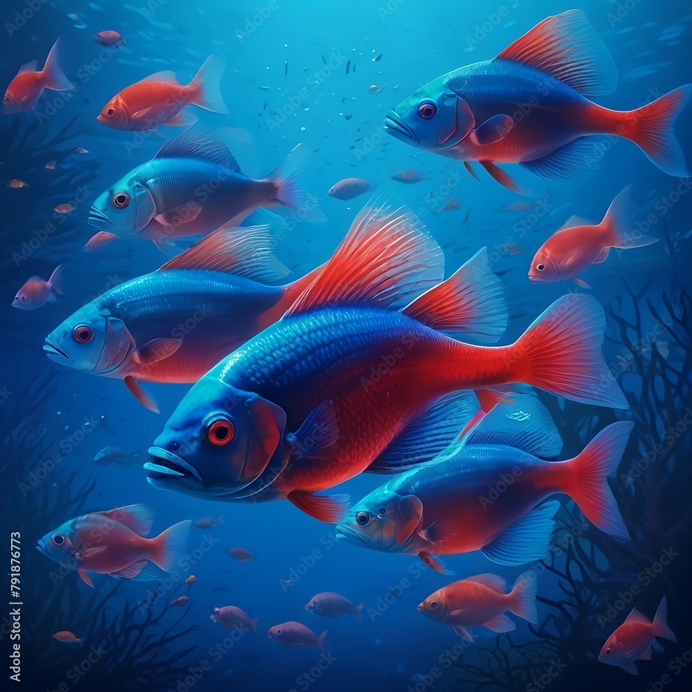 Fototapeta premium fish in the oceans