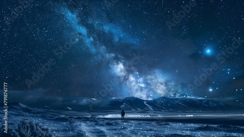 magic of the nighttime sky with a blanket of stars scattered across the velvety darkness  depicted in stunning full ultra HD high resolution photography.