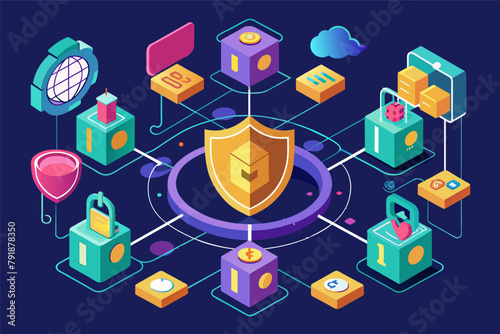 Blockchain technology securing transactions in a decentralized network