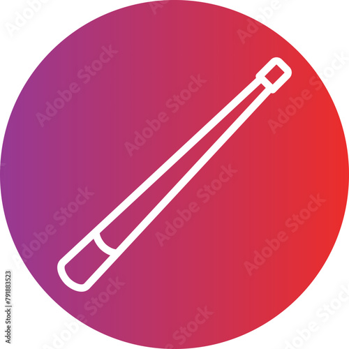 Billiards Cue Icon Style