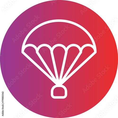 Parachute Icon Style