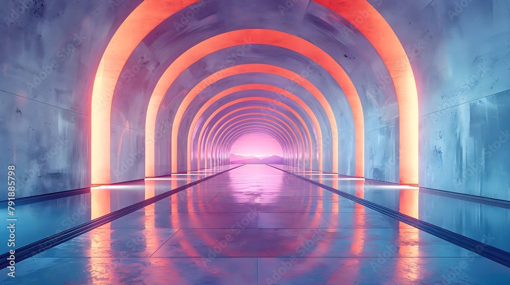 Obraz premium modern architecture - illustration - ai generated 