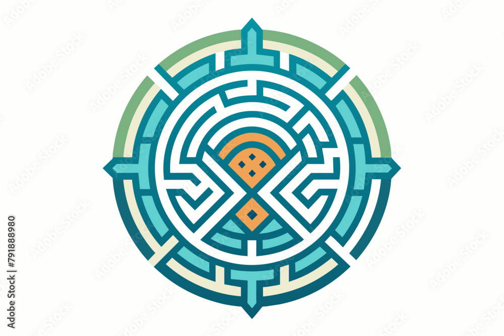 Within the logo's labyrinthine design, a secret pathway appears Where does it lead Within the logo's labyrinthine design, a secret pathway appears Where does it lead