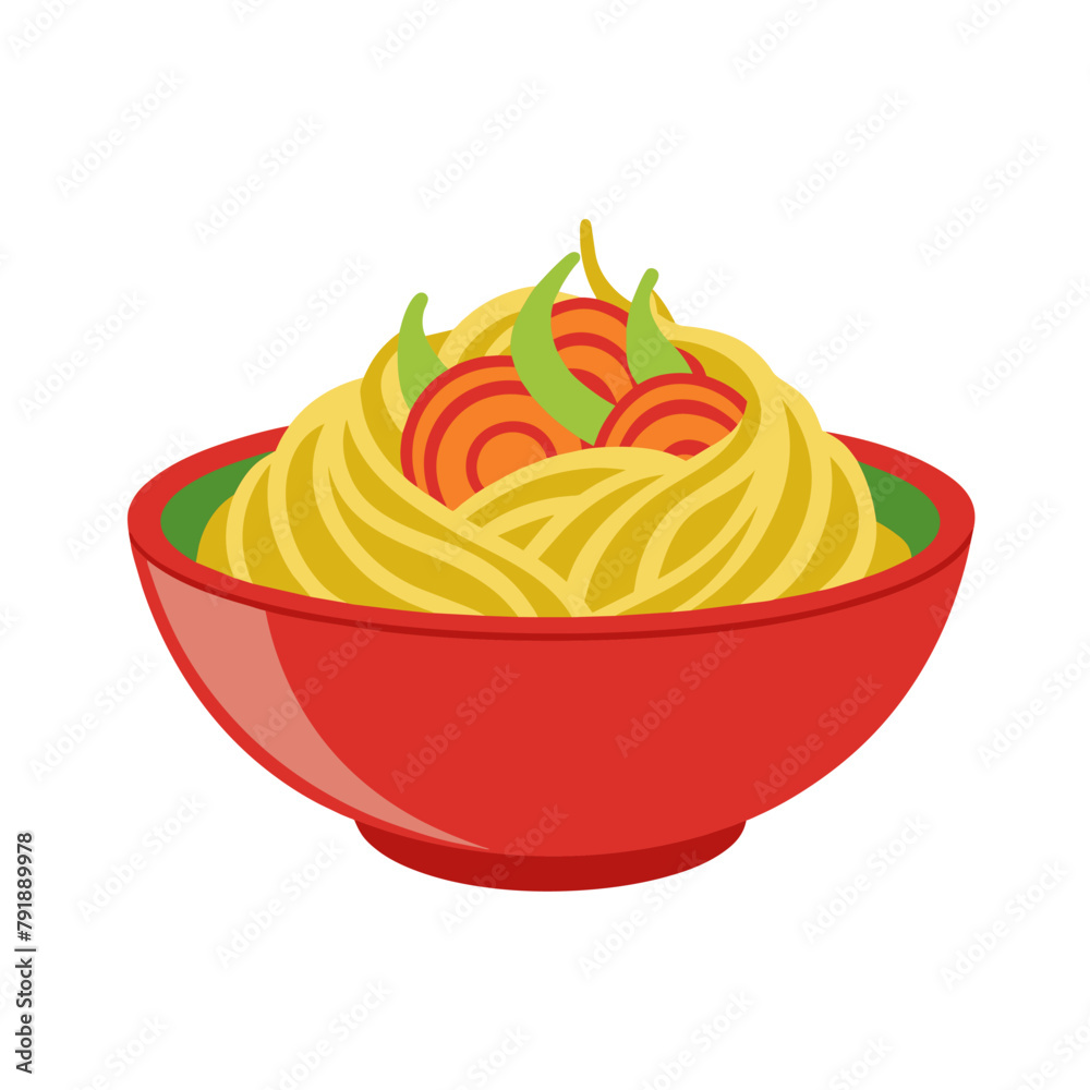 spaghetti noodle in plate isolated on white spaghetti noodle in plate isolated on white