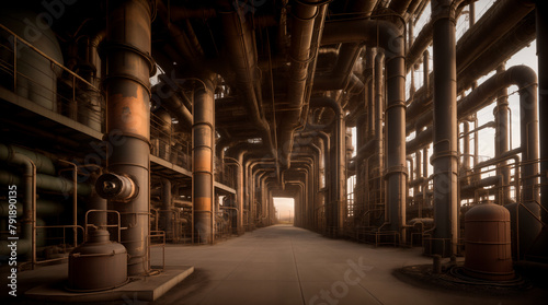Oil refinery plant