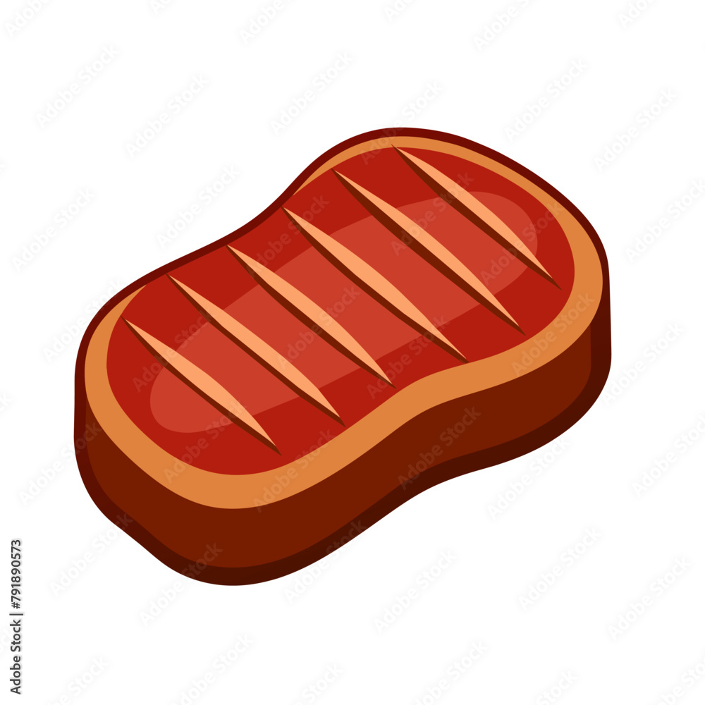 grilled bbq meat steak food for bbq, meal from butcher shop isolated grilled bbq meat steak food for bbq, meal from butcher shop isolated