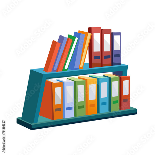 file folders on shelf for business design