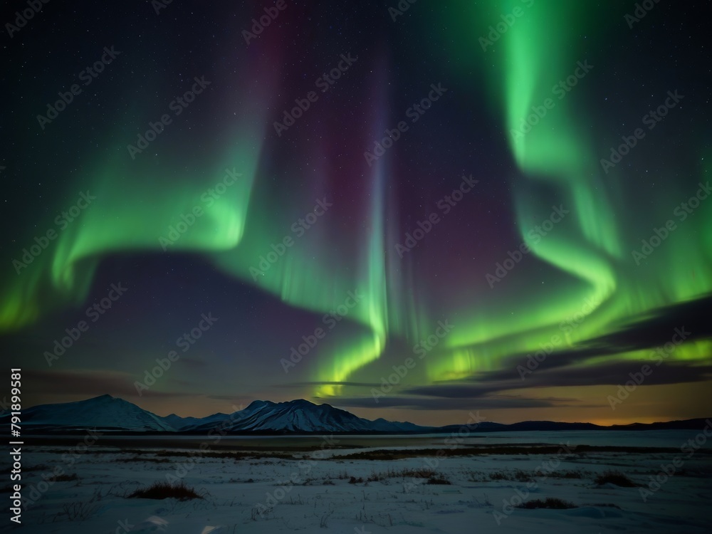 Northern Lights Extravaganza: Aurora Borealis Paints Arctic Sky with Cosmic Brilliance