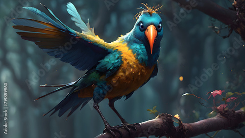 kingfisher on the branch © Sheraz