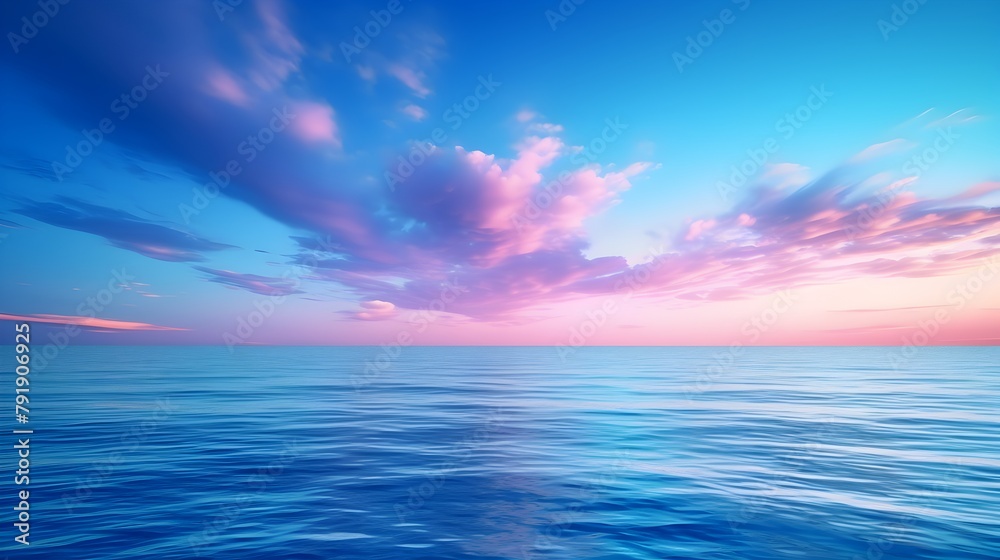  Lose yourself in the vast expanse of a blue sea sky, where a color gradient rough abstract background dazzles with radiant light and soft glows, complemented by an empty space and a grainy noise 