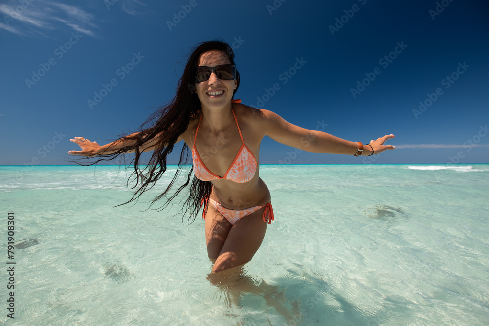 cuba, vacation in cuba, swimming in the ocean, tropics, swimming in the caribbean sea, water recreation, travel, vacation