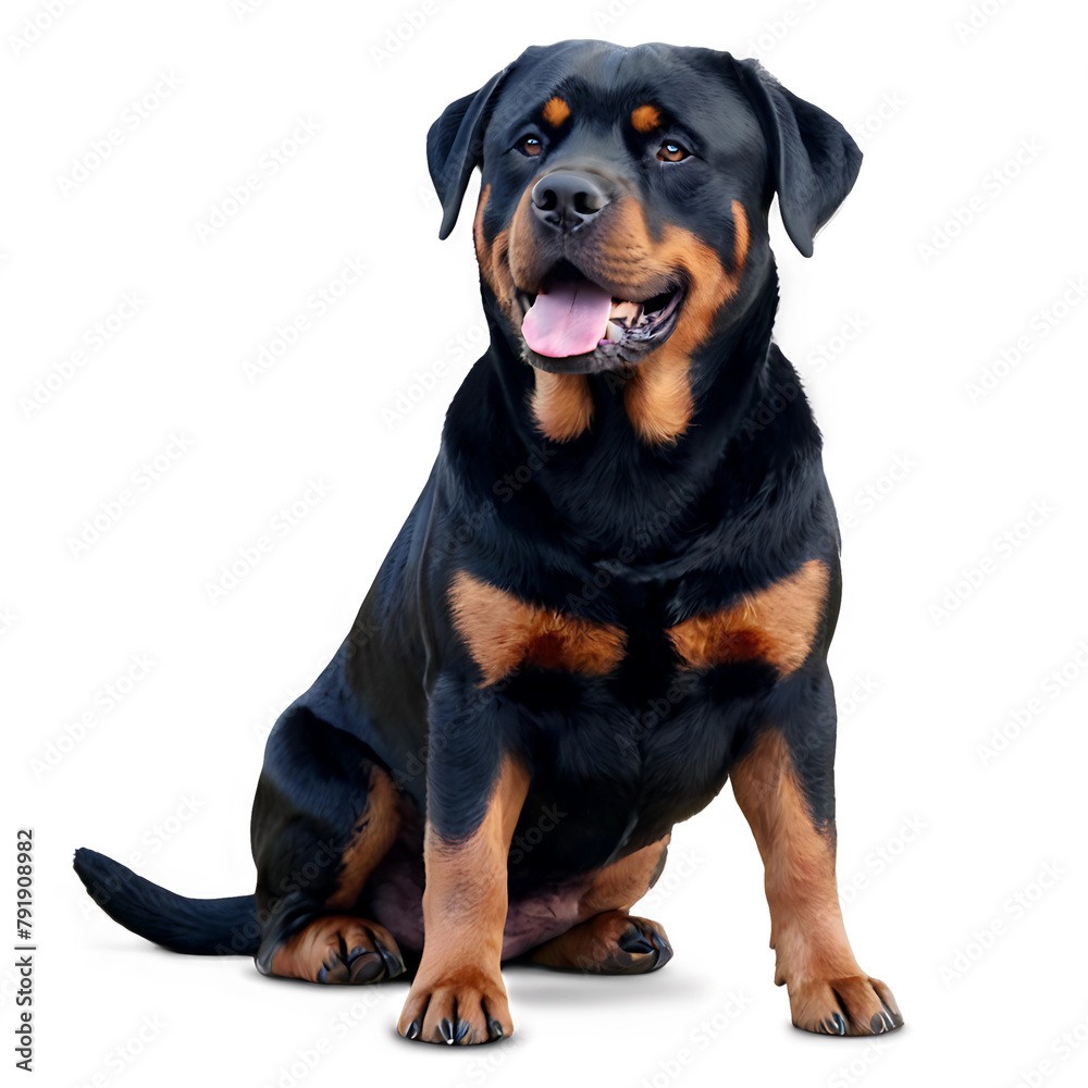 rottweiler isolated on transparent background,PNG, AI GENERATED rottweiler isolated on transparent background,PNG, AI GENERATED