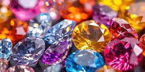 Vibrant Kaleidoscope: A Diversity of Colored Diamonds