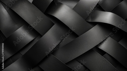 Dark background with black geometric shapes, abstract textured backdrop design, wallpaper design, banner