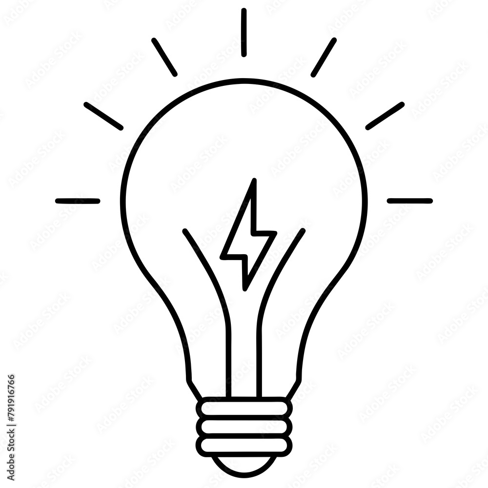 minimal a light bulb logo with power sign logo icon vector fills minimal a light bulb logo with power sign logo icon vector fills