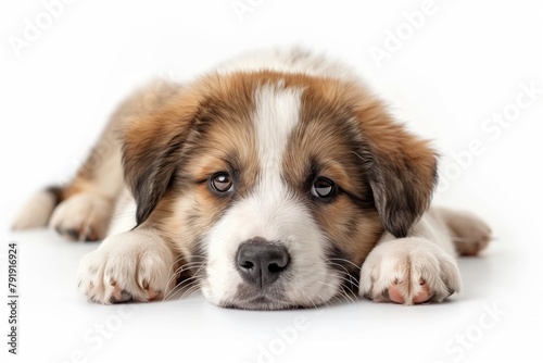 Alabai puppy, isolated on a white background