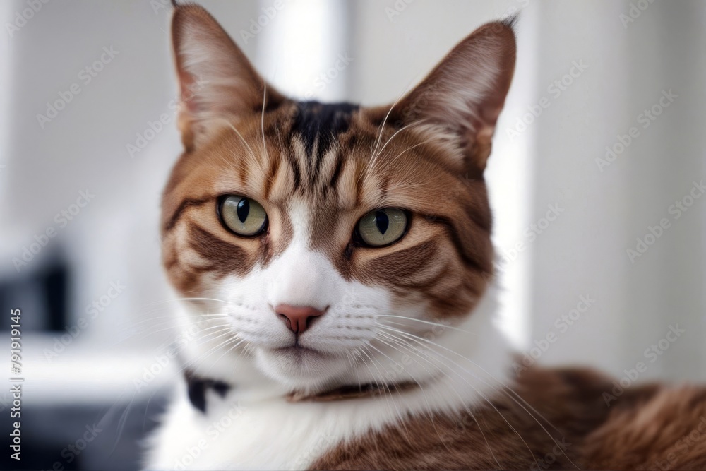 'cats half white muzzle cat animal group kitten funny portrait themes pet maine coon stripes felino ear eye persian short hair whisker pedigreed fluffy red ginger bengal rare cute fauna head shot'