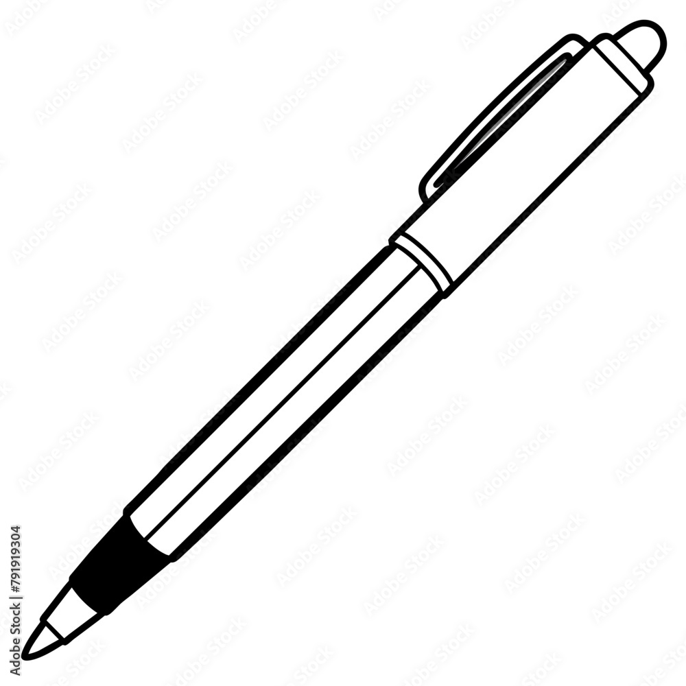pen isolated on white logo icon vector illustration pen isolated on white logo icon vector illustration
