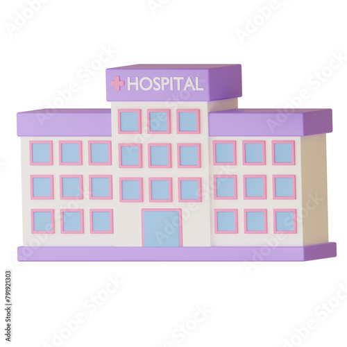 3D Icon Hospital
