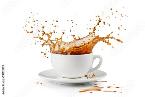 Coffee Euphoria: White Cup Splash
