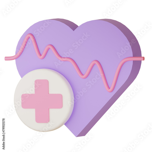 3D Icon Heart Medical