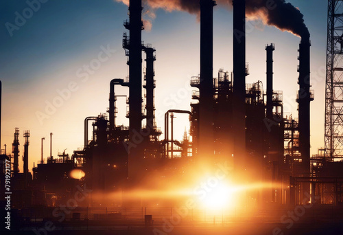 'sunrise refinery gas oil plant petrochemical silhouette arabia background business carbon chemical chemistry chimney construction diesel distillation distillery ecology economy energy'