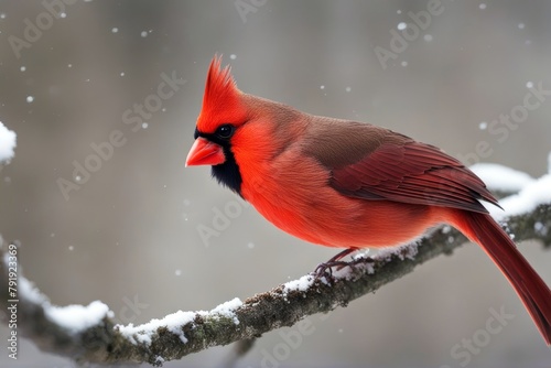'cardinalis northern cardinal isolated male bird nature songbird on white wildlife avian fauna animal background' photo