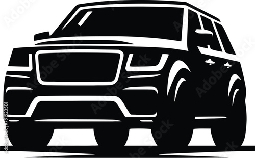 car silhouette vector template