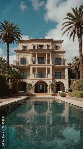 Luxury Mansion. Ibiza. Spain. Visualized through real sources. photo