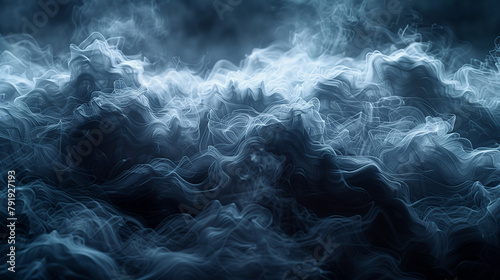 Abstract grey black background with waves, smoke, fog. Flowing waves design. Abstract digital wave with smoke. Flow. futuristic innovation concept modern Background Graphic design. 