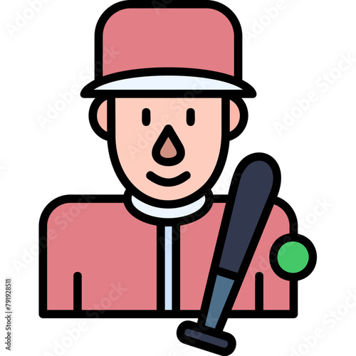 Baseball Player Icon