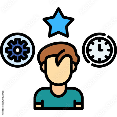 Konstfotografi Multitasking Icon