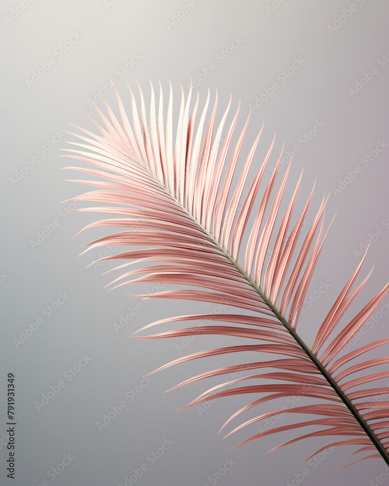 Fototapeta premium super clear photo of a ficus plant on a beige gray background сreated with Generative Ai