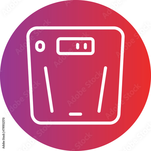 722-Weight Scale Icon style photo